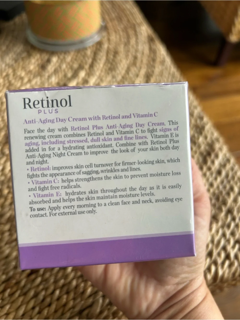 NEW Retinol Cream plus vitamin C and E